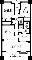 桃山公園ロジュマンの物件間取画像